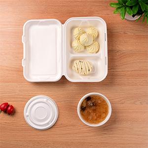 Sugarcane Bagasse Clamshell 96 Inch 2com 
